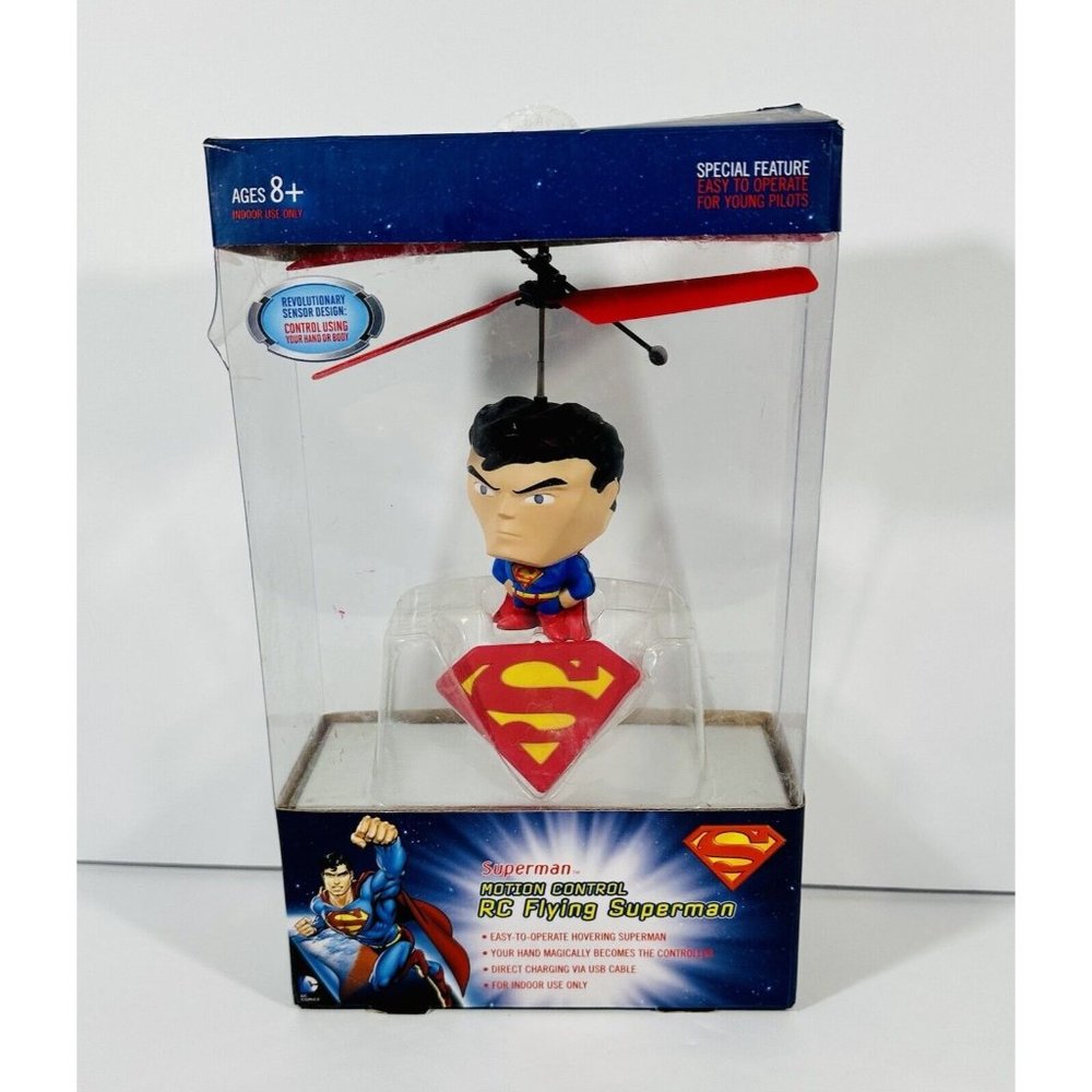 DC Comics Superman Motion Control RC Flying Toy Indoor Easy To Operate Ages 8+